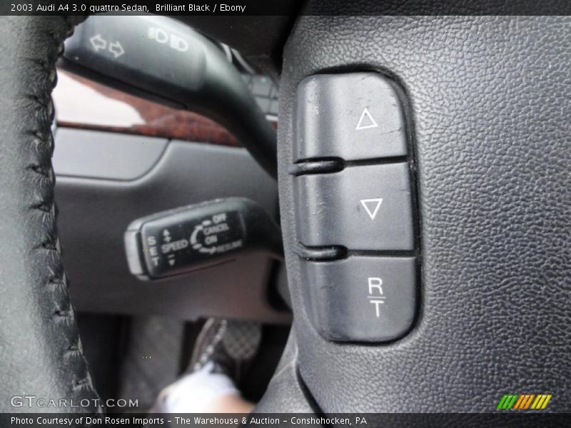 Brilliant Black / Ebony 2003 Audi A4 3.0 quattro Sedan