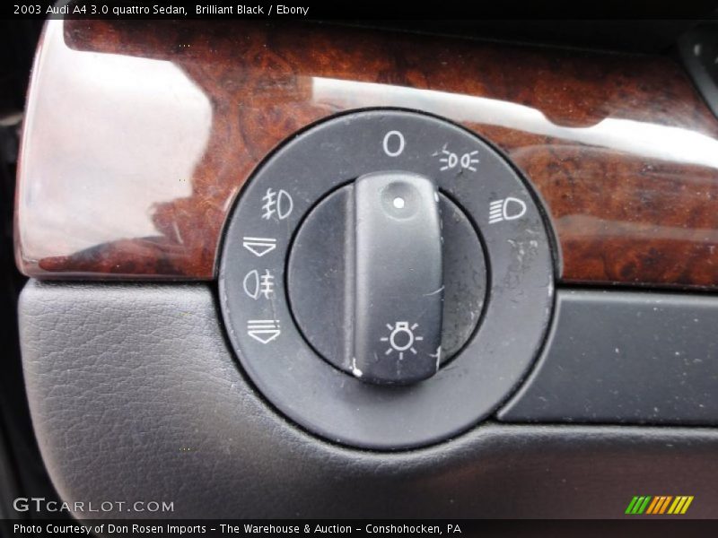 Brilliant Black / Ebony 2003 Audi A4 3.0 quattro Sedan