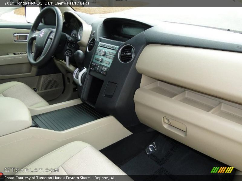 Dark Cherry Pearl / Beige 2010 Honda Pilot EX