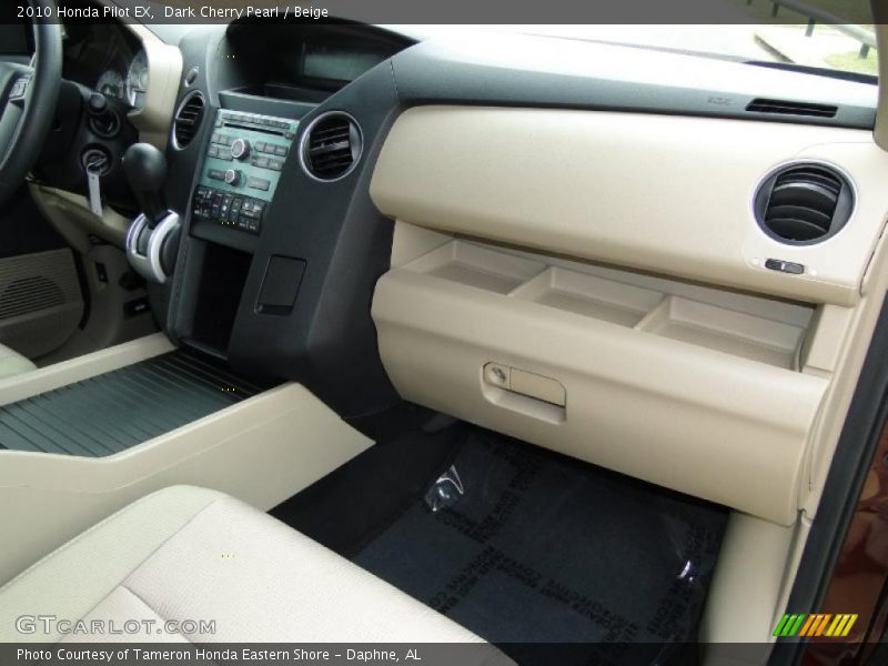 Dark Cherry Pearl / Beige 2010 Honda Pilot EX
