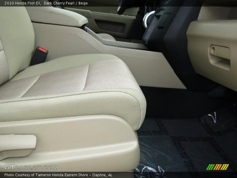 Dark Cherry Pearl / Beige 2010 Honda Pilot EX