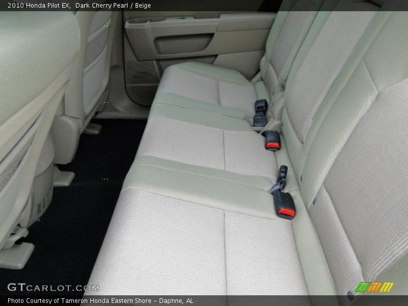 Dark Cherry Pearl / Beige 2010 Honda Pilot EX