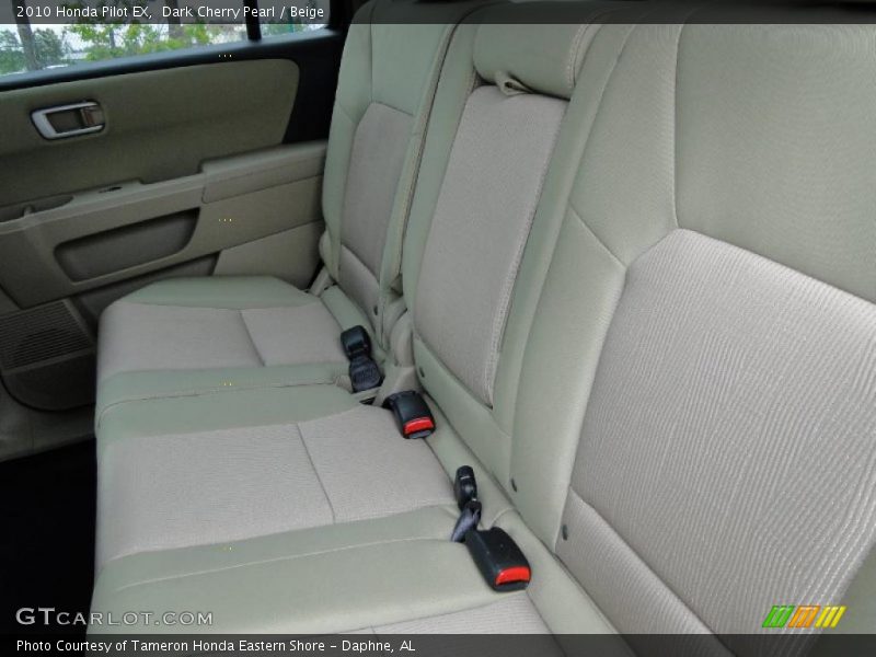 Dark Cherry Pearl / Beige 2010 Honda Pilot EX