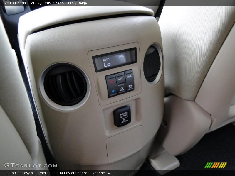Dark Cherry Pearl / Beige 2010 Honda Pilot EX