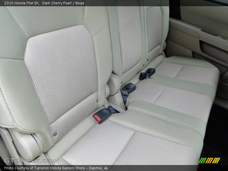 Dark Cherry Pearl / Beige 2010 Honda Pilot EX