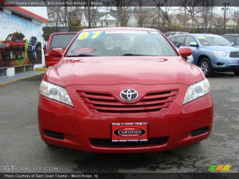 Barcelona Red Metallic / Bisque 2007 Toyota Camry LE