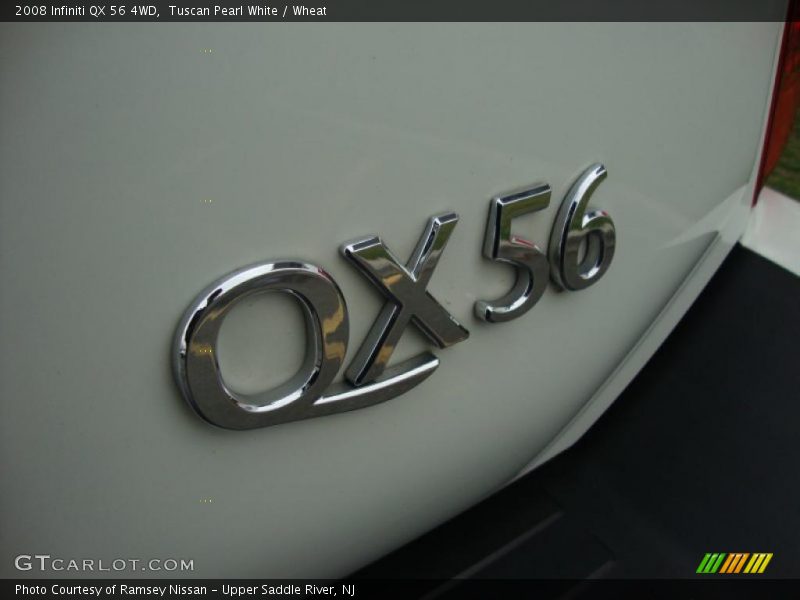 Tuscan Pearl White / Wheat 2008 Infiniti QX 56 4WD