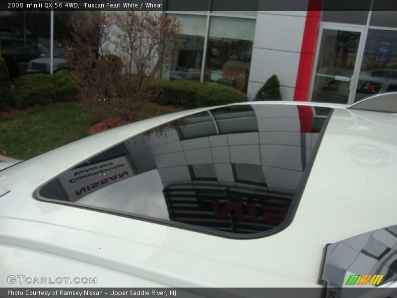 Tuscan Pearl White / Wheat 2008 Infiniti QX 56 4WD