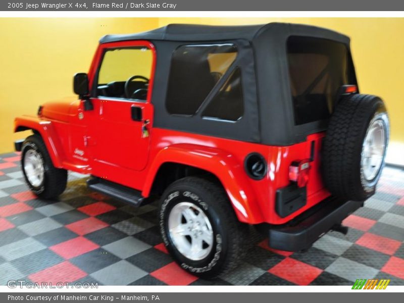 Flame Red / Dark Slate Gray 2005 Jeep Wrangler X 4x4