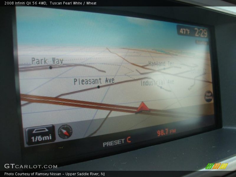Tuscan Pearl White / Wheat 2008 Infiniti QX 56 4WD