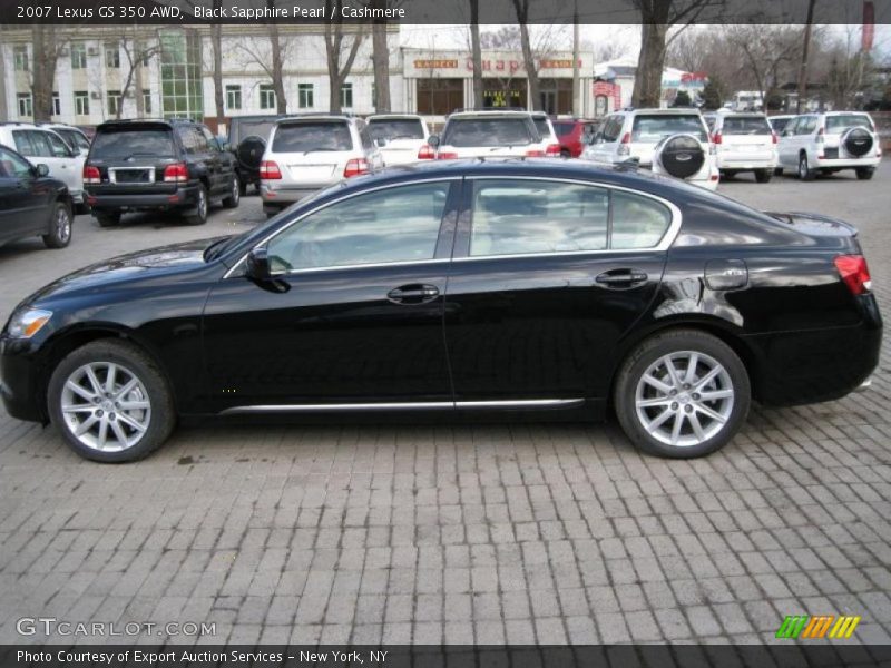 Black Sapphire Pearl / Cashmere 2007 Lexus GS 350 AWD