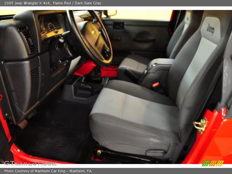 Flame Red / Dark Slate Gray 2005 Jeep Wrangler X 4x4