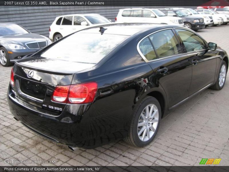 Black Sapphire Pearl / Cashmere 2007 Lexus GS 350 AWD
