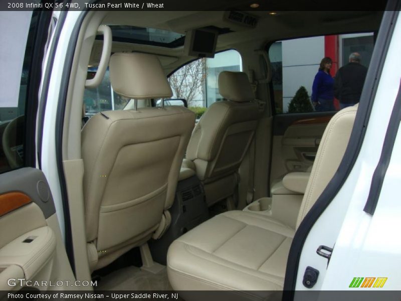 Tuscan Pearl White / Wheat 2008 Infiniti QX 56 4WD