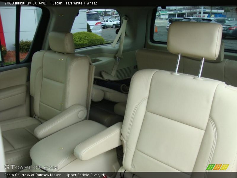 Tuscan Pearl White / Wheat 2008 Infiniti QX 56 4WD