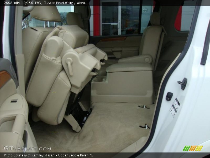 Tuscan Pearl White / Wheat 2008 Infiniti QX 56 4WD