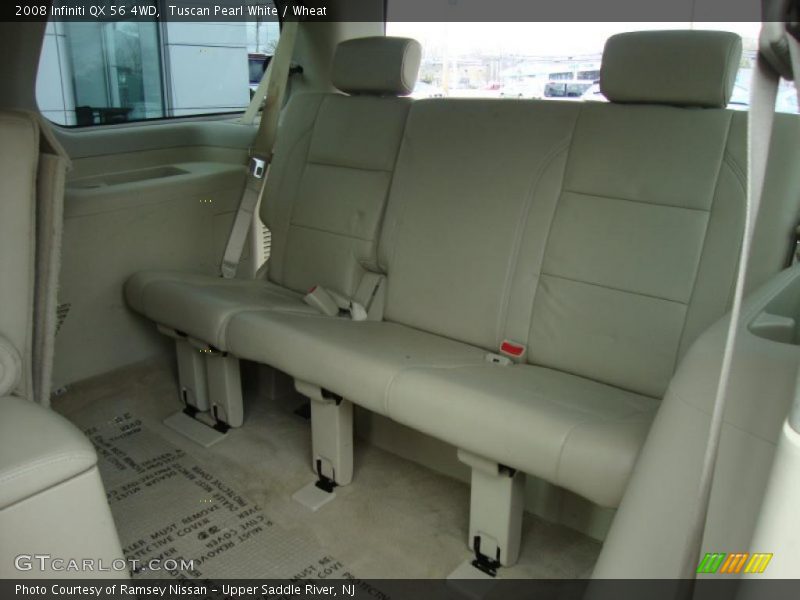 Tuscan Pearl White / Wheat 2008 Infiniti QX 56 4WD