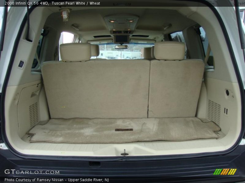 Tuscan Pearl White / Wheat 2008 Infiniti QX 56 4WD