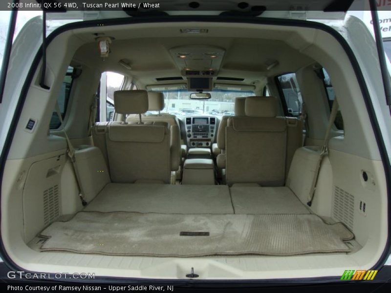 Tuscan Pearl White / Wheat 2008 Infiniti QX 56 4WD