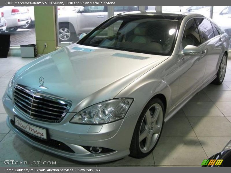 Brilliant Silver Metallic / Stone 2006 Mercedes-Benz S 500 Sedan