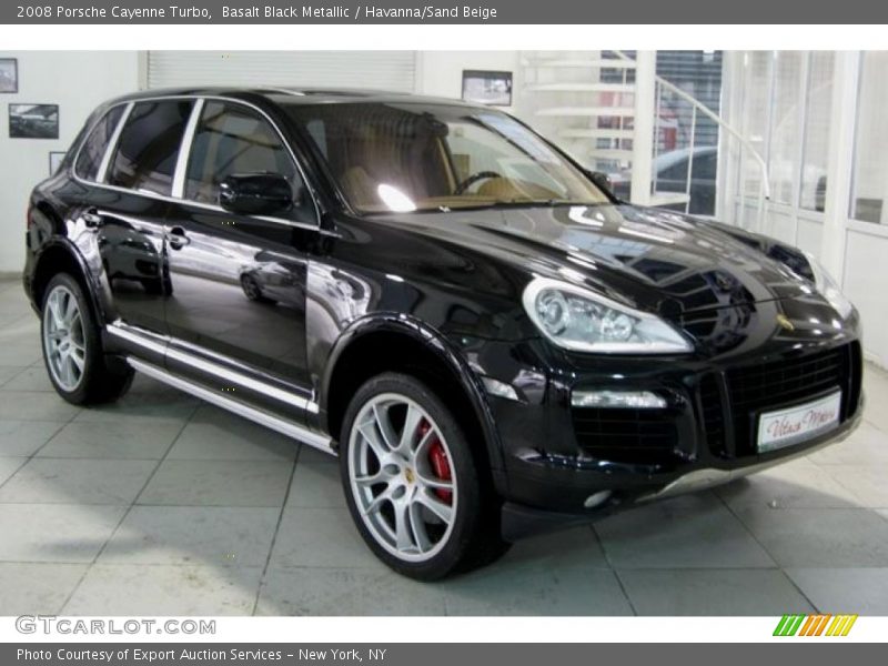 Basalt Black Metallic / Havanna/Sand Beige 2008 Porsche Cayenne Turbo