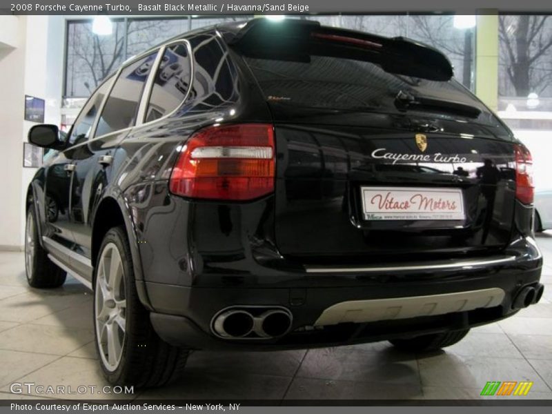 Basalt Black Metallic / Havanna/Sand Beige 2008 Porsche Cayenne Turbo