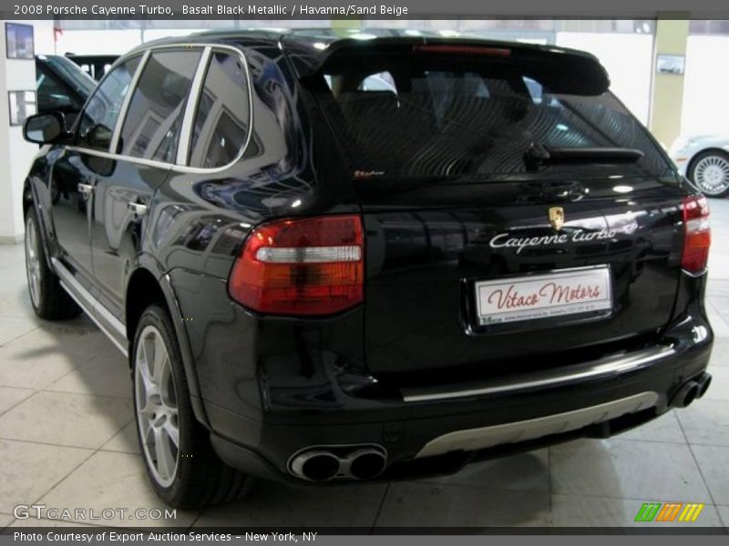 Basalt Black Metallic / Havanna/Sand Beige 2008 Porsche Cayenne Turbo