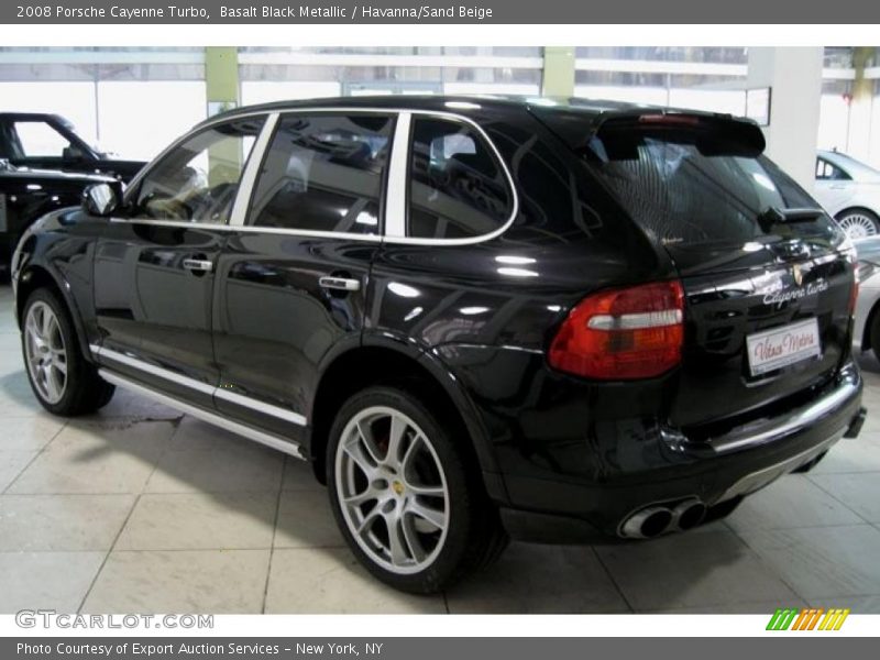 Basalt Black Metallic / Havanna/Sand Beige 2008 Porsche Cayenne Turbo