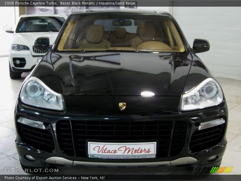 Basalt Black Metallic / Havanna/Sand Beige 2008 Porsche Cayenne Turbo