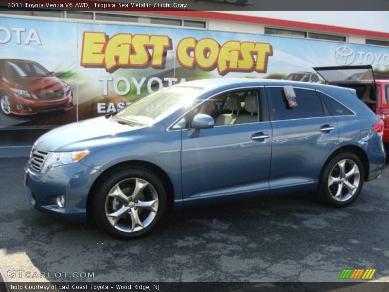 Tropical Sea Metallic / Light Gray 2011 Toyota Venza V6 AWD