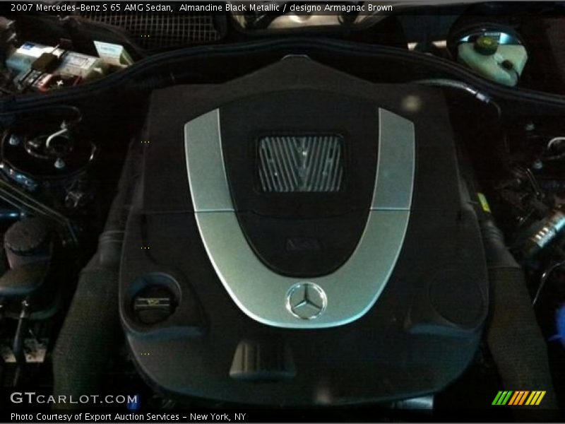 Almandine Black Metallic / designo Armagnac Brown 2007 Mercedes-Benz S 65 AMG Sedan