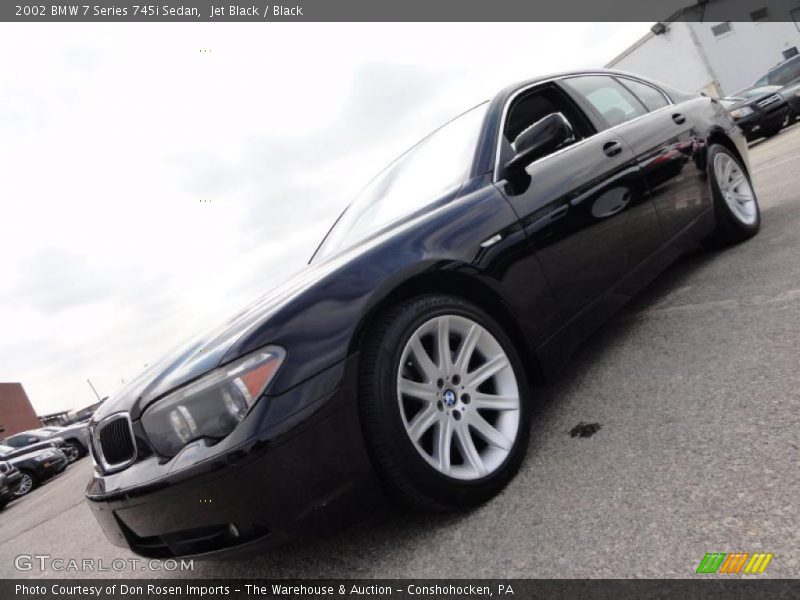Jet Black / Black 2002 BMW 7 Series 745i Sedan