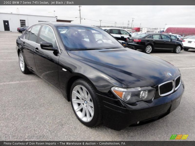 Jet Black / Black 2002 BMW 7 Series 745i Sedan