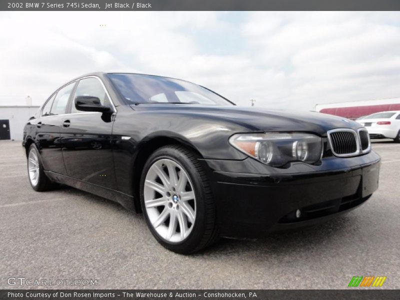 Jet Black / Black 2002 BMW 7 Series 745i Sedan