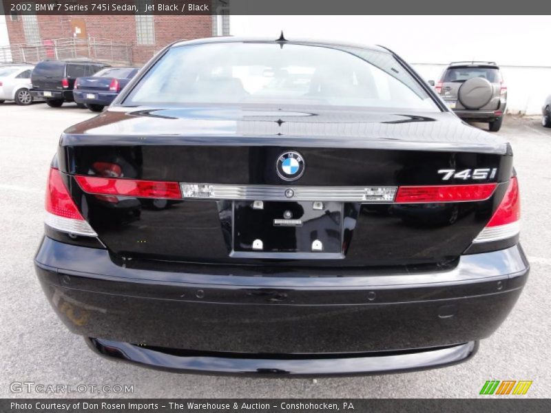Jet Black / Black 2002 BMW 7 Series 745i Sedan
