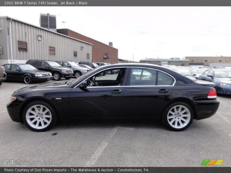 Jet Black / Black 2002 BMW 7 Series 745i Sedan