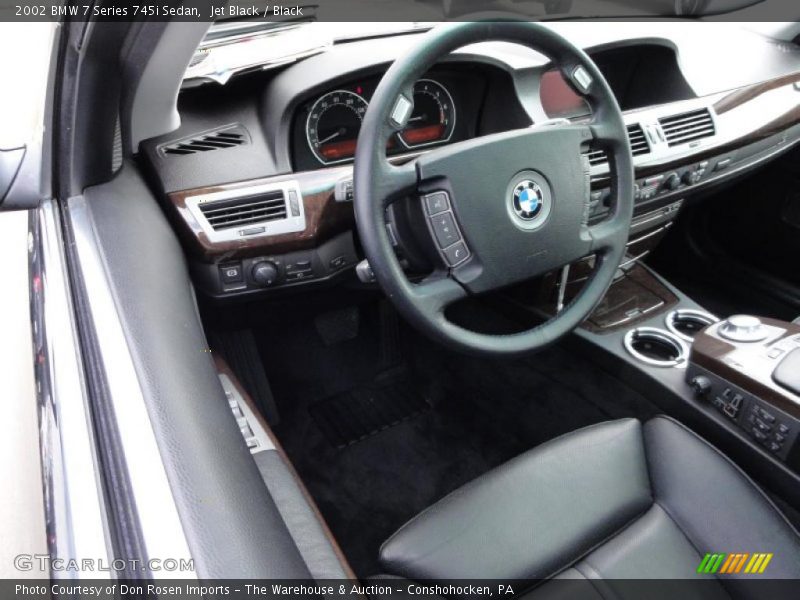 Jet Black / Black 2002 BMW 7 Series 745i Sedan
