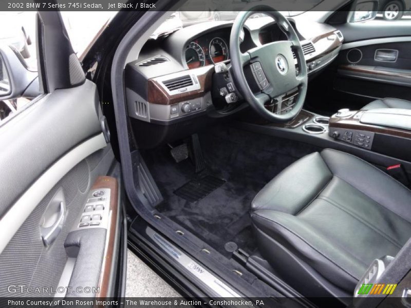 Jet Black / Black 2002 BMW 7 Series 745i Sedan
