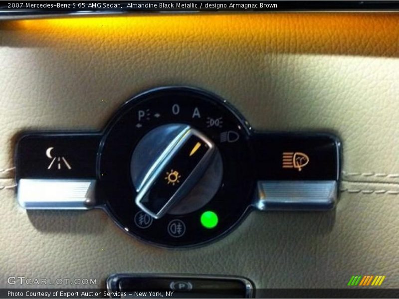 Almandine Black Metallic / designo Armagnac Brown 2007 Mercedes-Benz S 65 AMG Sedan