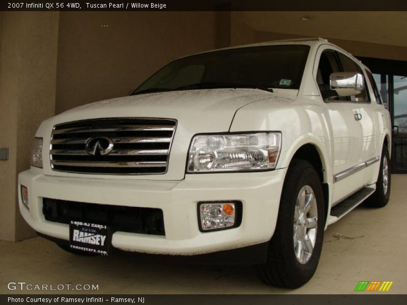 Tuscan Pearl / Willow Beige 2007 Infiniti QX 56 4WD