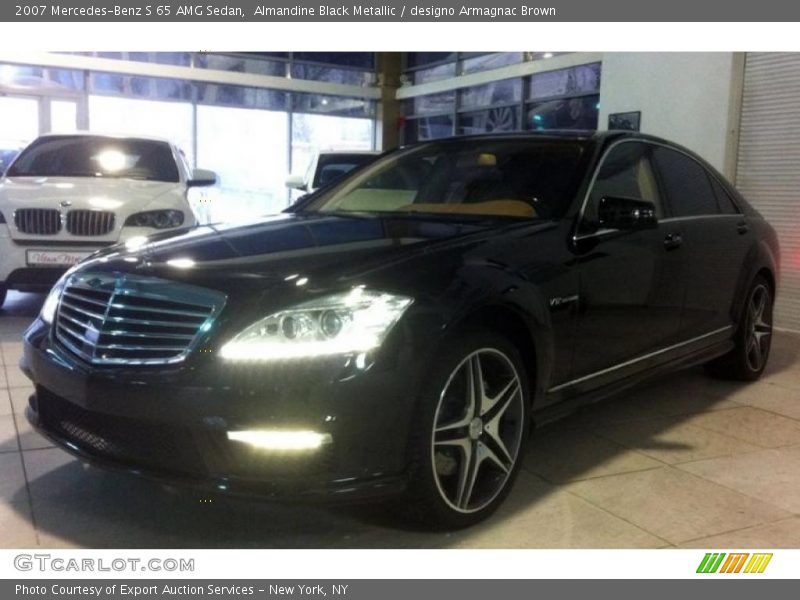 Almandine Black Metallic / designo Armagnac Brown 2007 Mercedes-Benz S 65 AMG Sedan