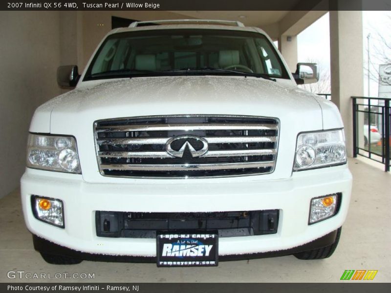 Tuscan Pearl / Willow Beige 2007 Infiniti QX 56 4WD
