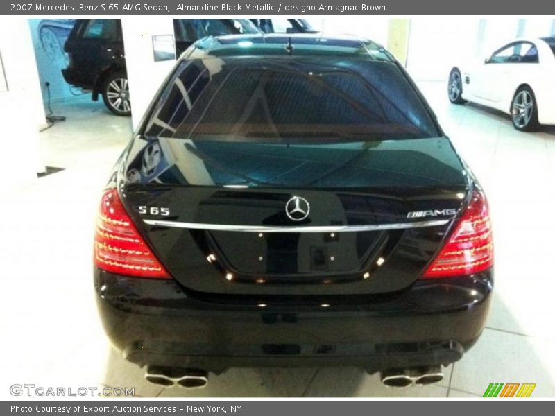 Almandine Black Metallic / designo Armagnac Brown 2007 Mercedes-Benz S 65 AMG Sedan