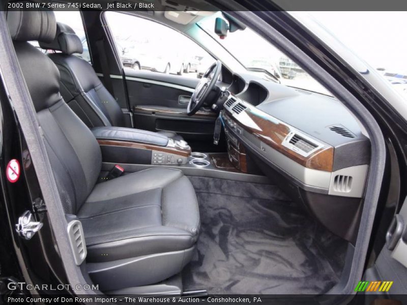 Jet Black / Black 2002 BMW 7 Series 745i Sedan