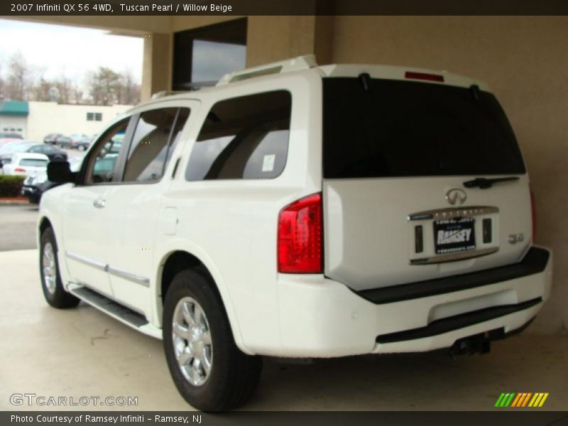 Tuscan Pearl / Willow Beige 2007 Infiniti QX 56 4WD