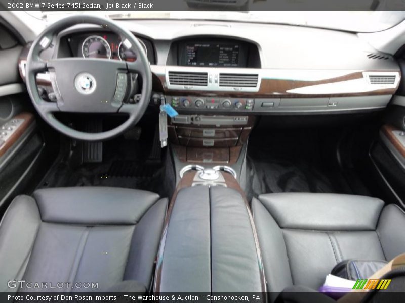 Jet Black / Black 2002 BMW 7 Series 745i Sedan