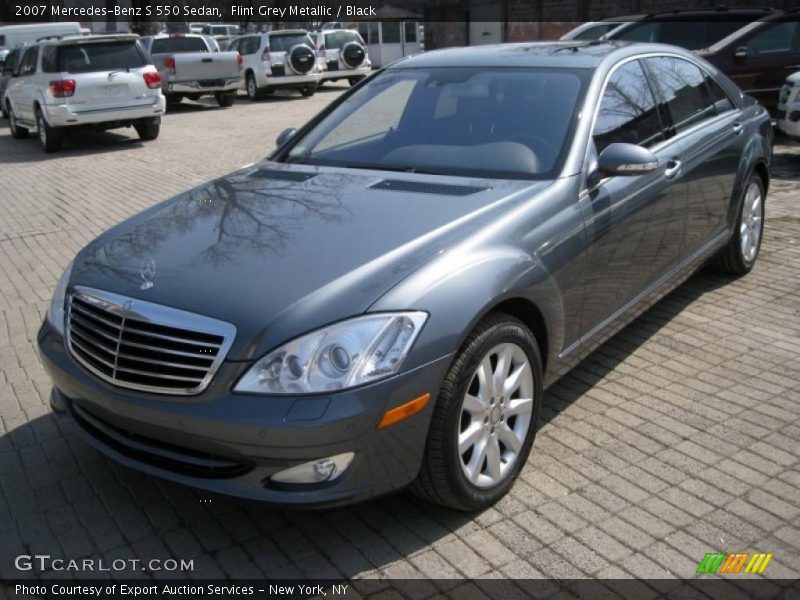 Flint Grey Metallic / Black 2007 Mercedes-Benz S 550 Sedan
