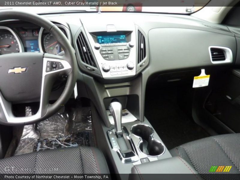Cyber Gray Metallic / Jet Black 2011 Chevrolet Equinox LT AWD
