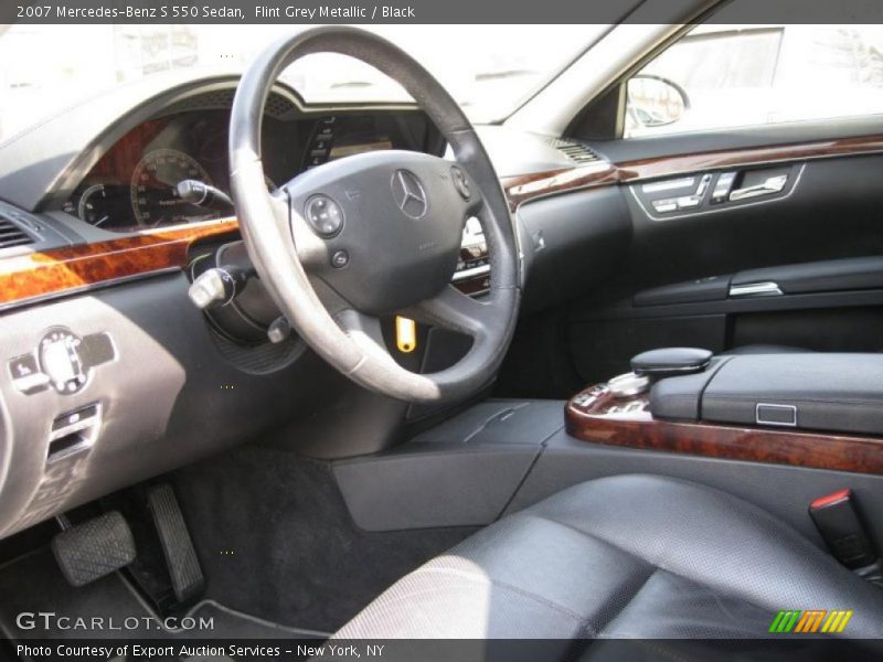 Flint Grey Metallic / Black 2007 Mercedes-Benz S 550 Sedan