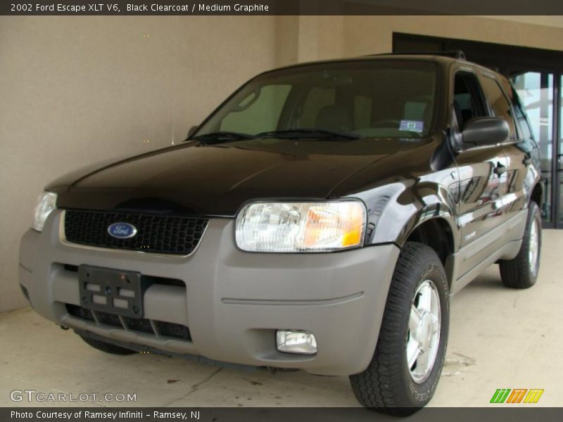Black Clearcoat / Medium Graphite 2002 Ford Escape XLT V6